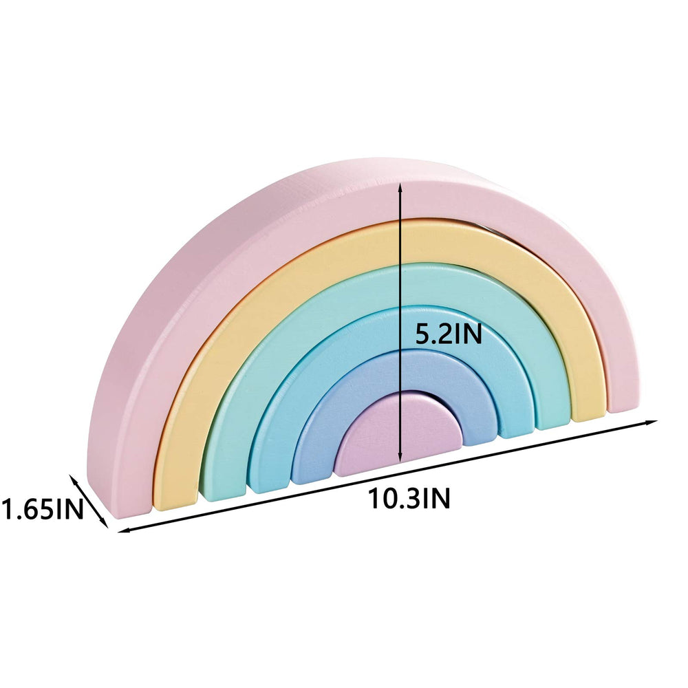 MERRYHEART Pastel Rainbow is a versatile Montessori-inspired teaching aid.