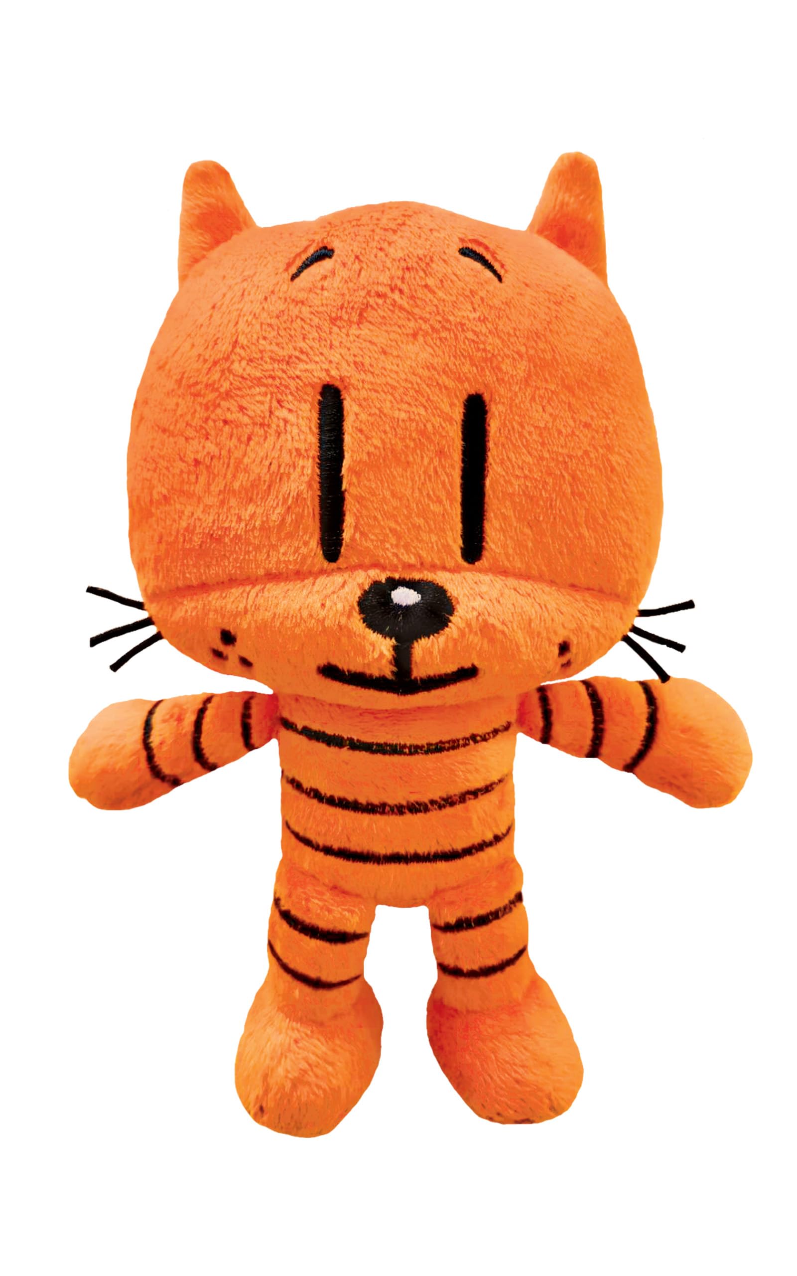 MerryMakers Li'l Petey plush orange six-point-five-inch toy ideal for imaginative play.