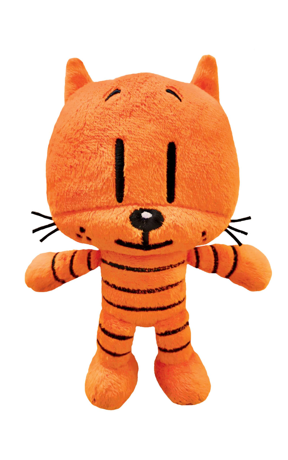 MerryMakers Li'l Petey plush orange six-point-five-inch toy ideal for imaginative play.
