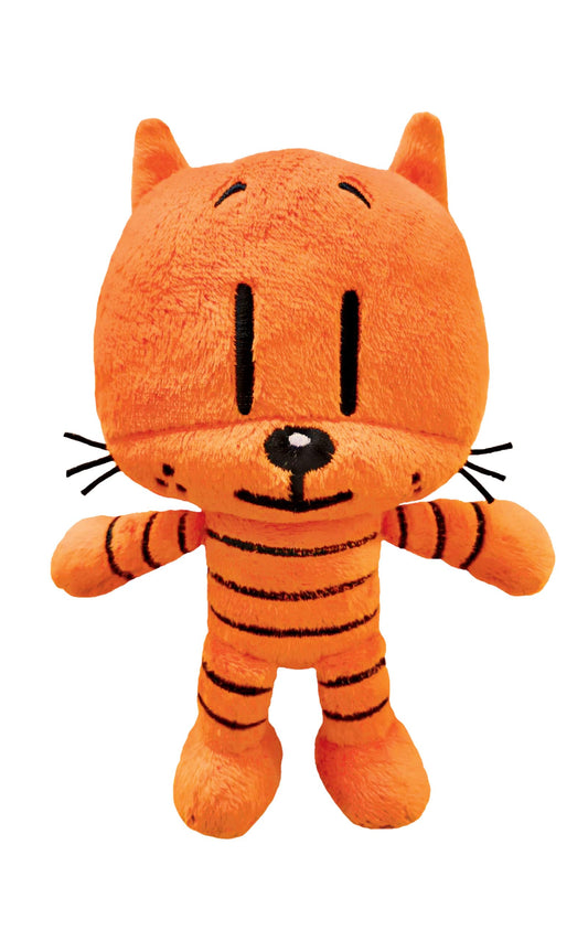 MerryMakers Li'l Petey plush orange six-point-five-inch toy ideal for imaginative play.