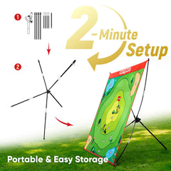 MerryMove setup supports indoor and outdoor practice across rooms and yards