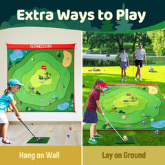 MerryMove indoor-outdoor-golf-set supports year-round practice anywhere