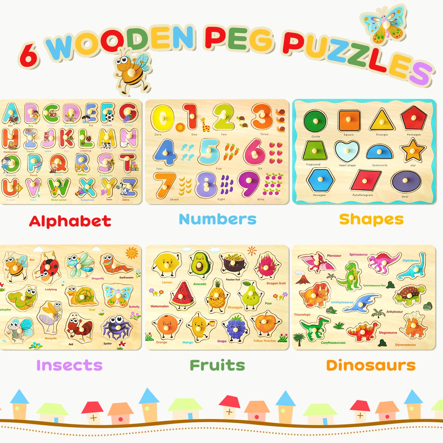 MerryPony number puzzle supports early math through counting-friendly visuals and grip-friendly pegs.