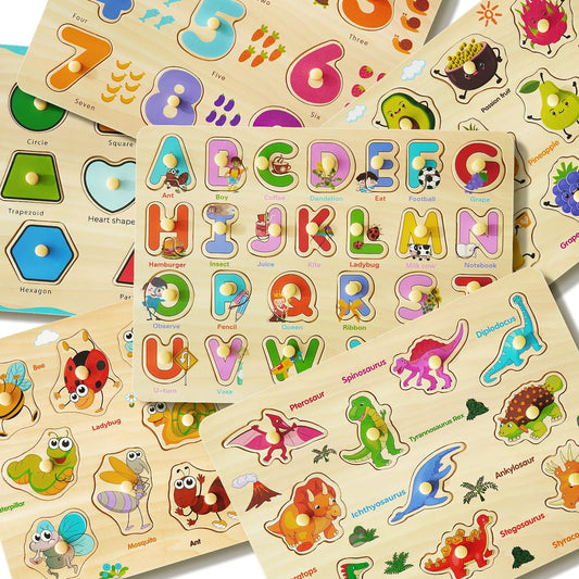 MerryPony shape puzzle for toddlers enhances hand-eye coordination and shape recognition.