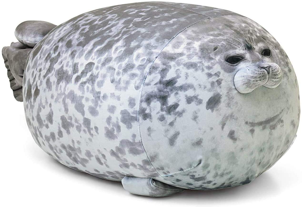 MerryXD chubby blob seal pillow front view for cozy lounging and cuddling