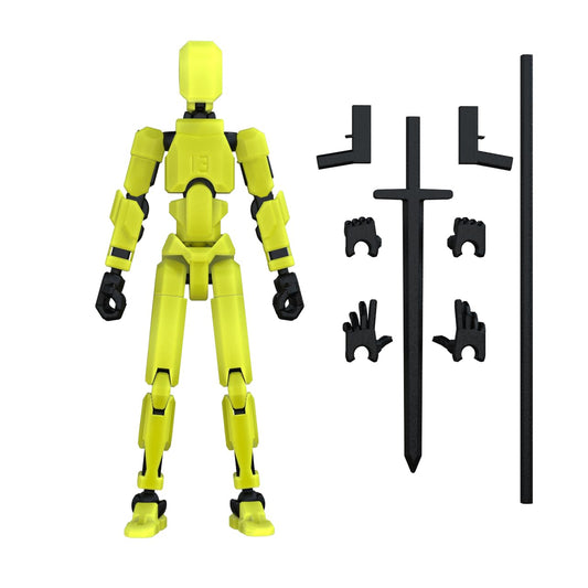 MerryXD T13 articulated joints enable dynamic posing for photos.