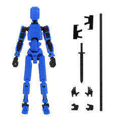 MerryXD T13 assembly-completed Nova Titan blue for display and posing.