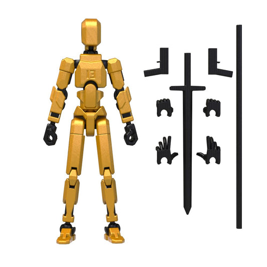 MerryXD T13 figure front view showing poseable joints for dynamic display