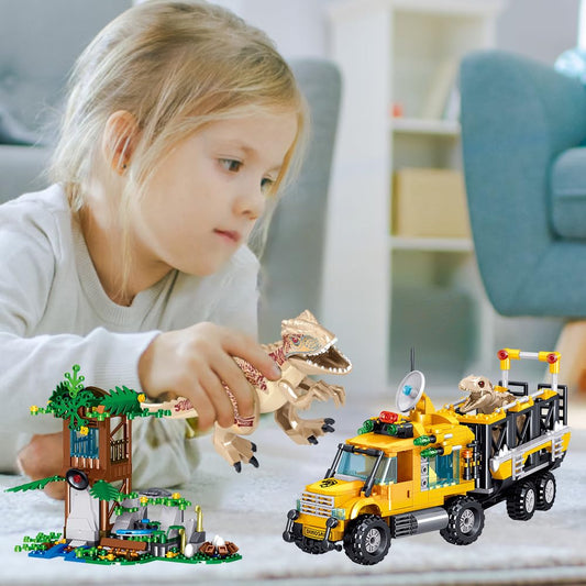Mesiondy dinosaur park watchtower enhances storytelling and planning during playtime
