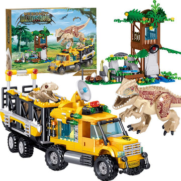 Mesiondy Dinosaurs building blocks with Tyrannosaurus figure for imaginative play and creative construction