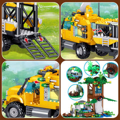 Mesiondy jungle treehouse deployment station inspires adventures and collaborative building