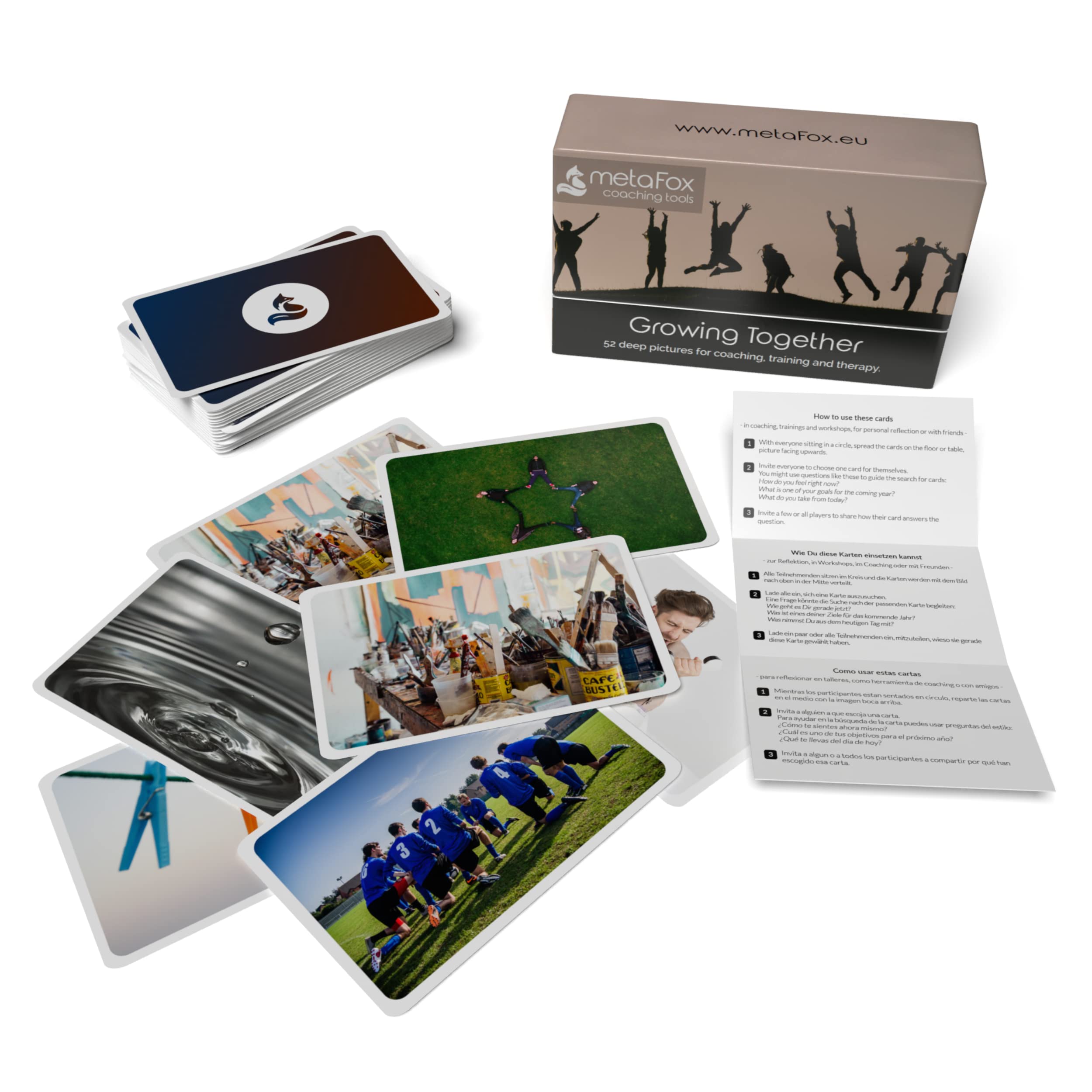 MetaFox Coaching Picture Cards team-building setup encourages collaboration and dialogue.