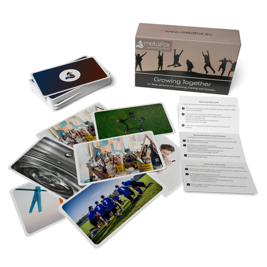 MetaFox Coaching Picture Cards team-building setup encourages collaboration and dialogue.