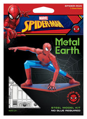 Metal Earth Spider-Man 3D model kit etched-detail for textured realism.