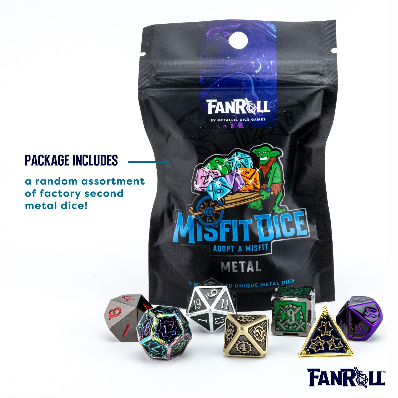 Metallic Dice Games nickel-plated finish resists wear for reliable gaming sessions