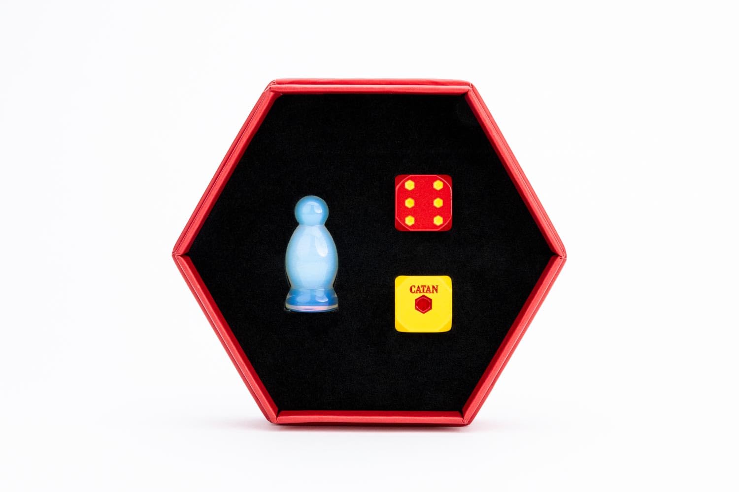 FanRoll opalite robber from Metallic Dice Games adds premium CATAN flair