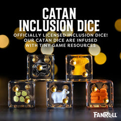 Metallic Dice Games FanRoll CATAN inclusion dice, ideal for themed sessions