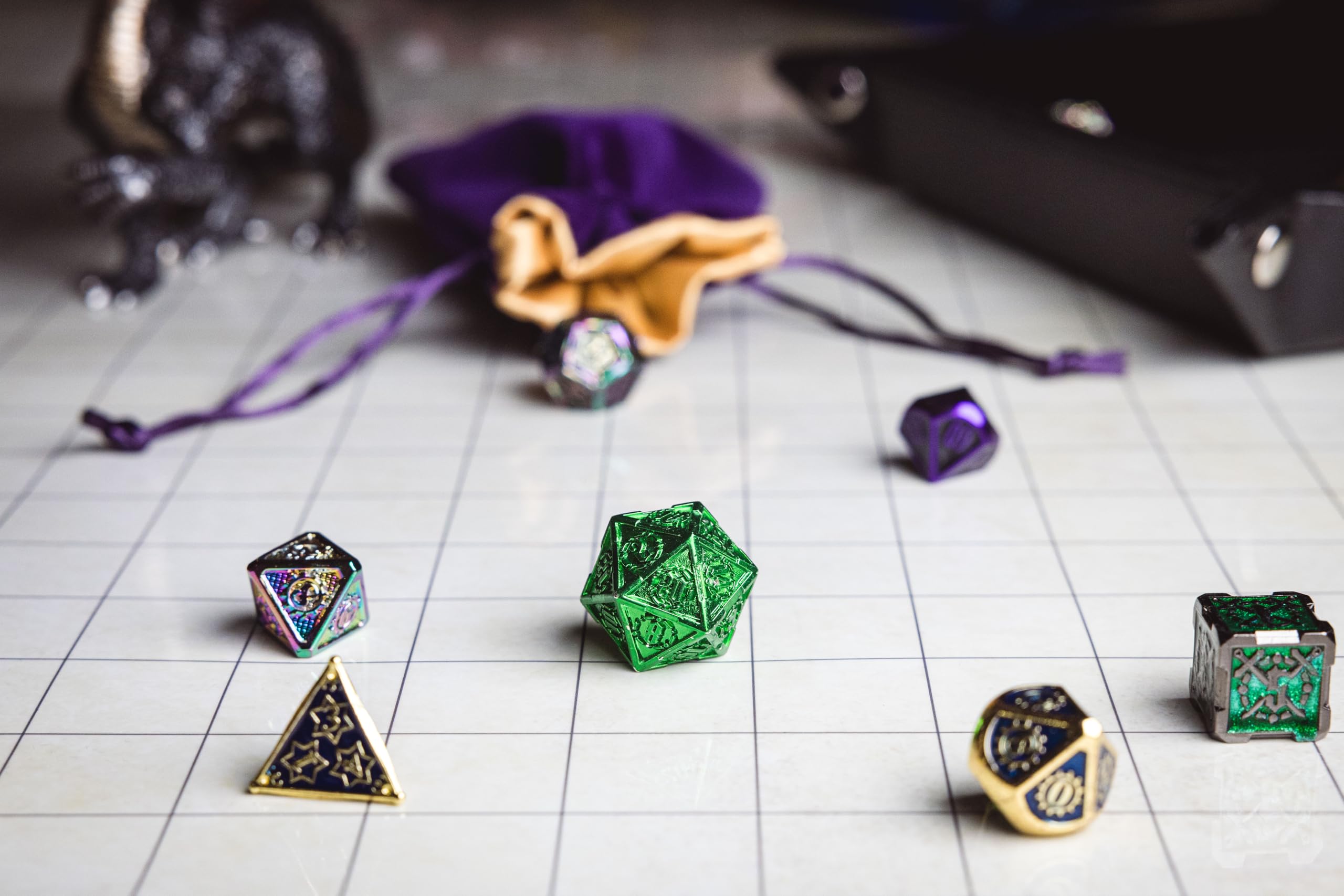 Metallic Dice Games rugged metal dice designed for lasting tabletop use and enjoyment