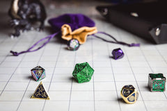 Metallic Dice Games rugged metal dice designed for lasting tabletop use and enjoyment