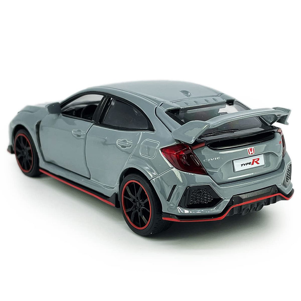 Metanyl Civic Type R toy with rubber tires for durable handling.