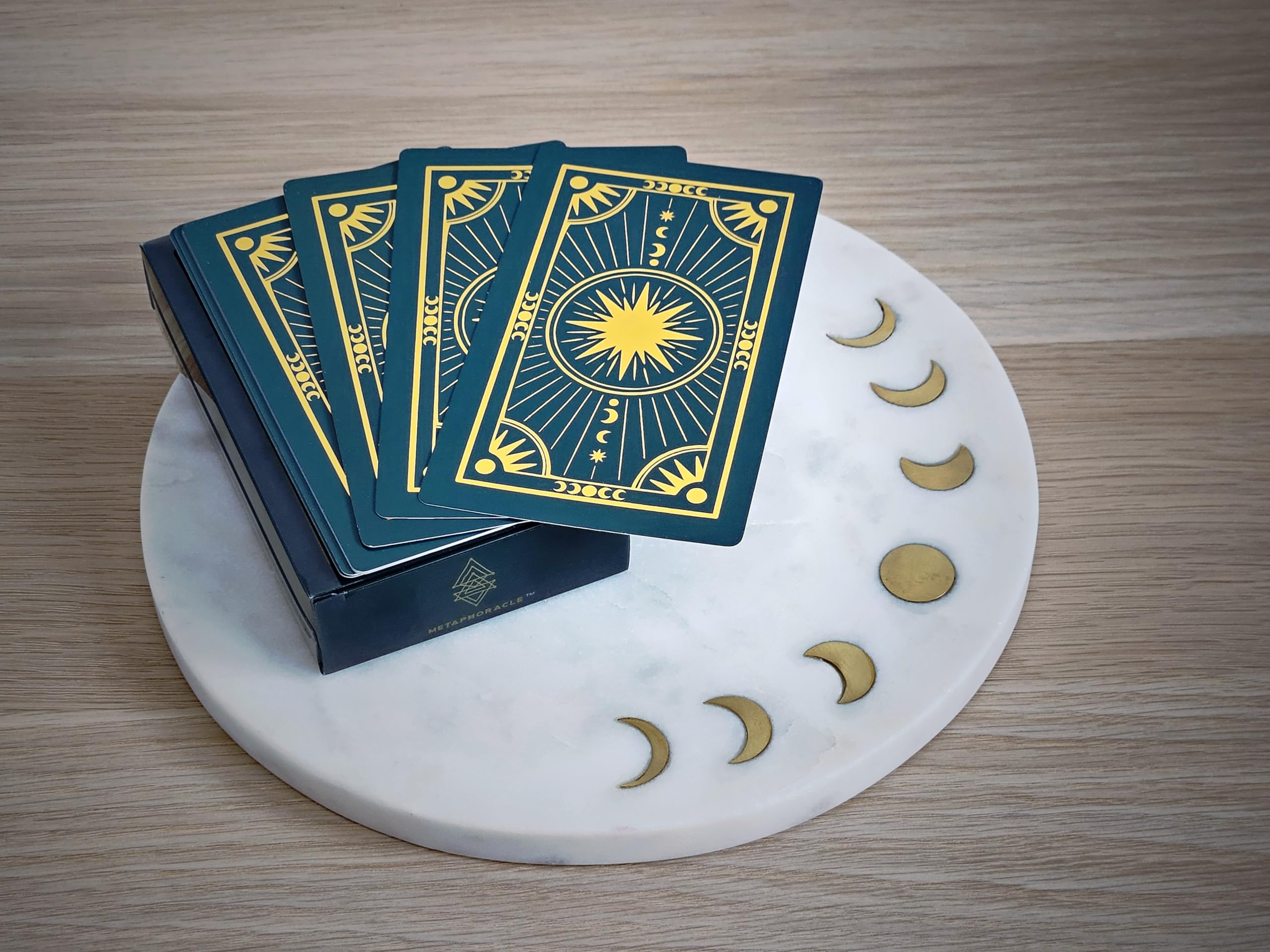 Metaphoracle 80-card deck offers ample blanks for versatile oracle designs.