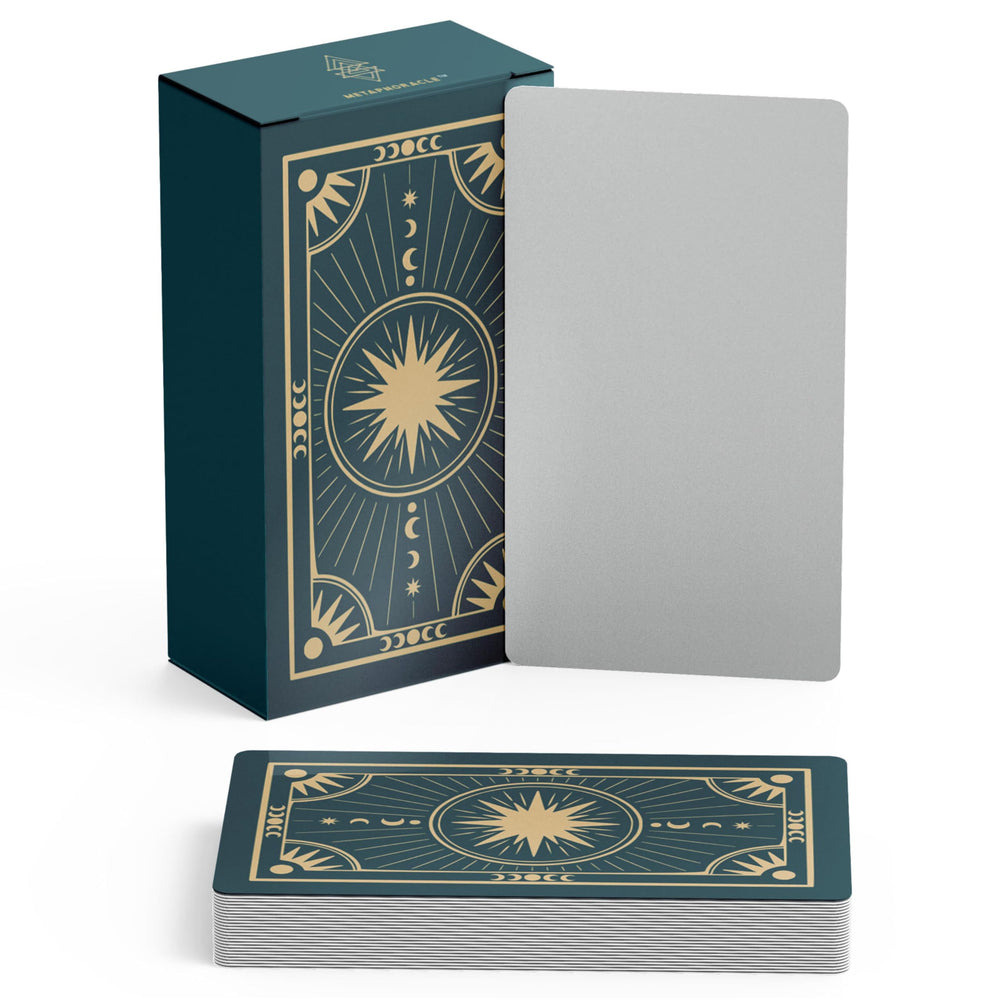 Metaphoracle portable deck fits in a pocket for on-the-go creativity.