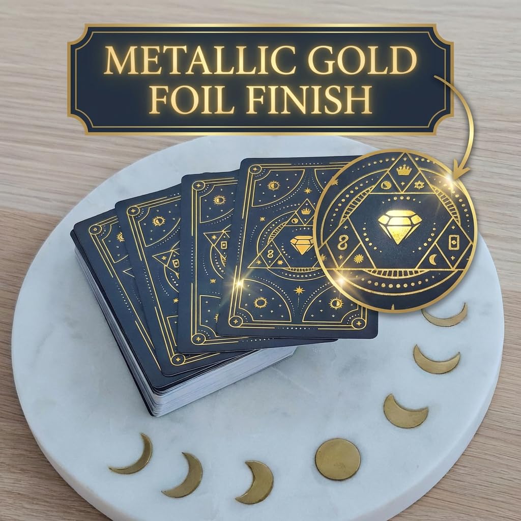 Metaphoracle standard tarot size card fits comfortable during shuffles and quick interpretations.