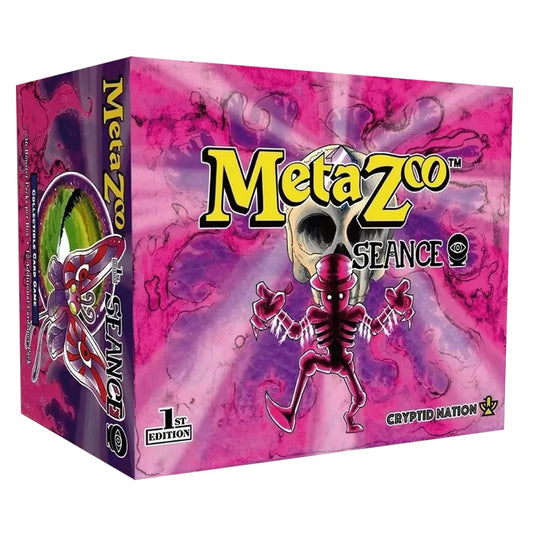 MetaZoo Seance 1st Edition booster box with 36 packs, ideal for collectors.