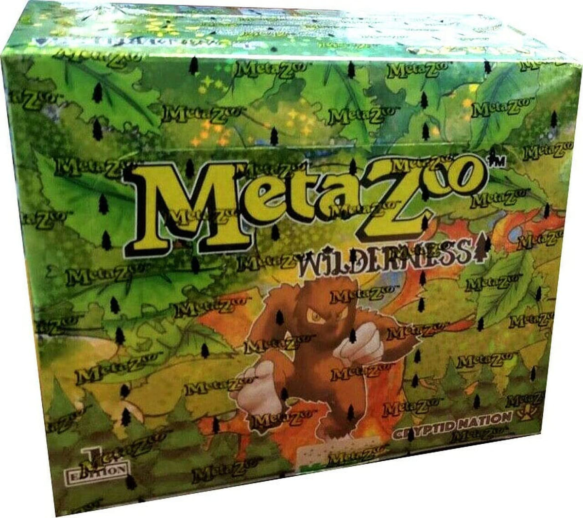 MetaZoo Wilderness booster box with 36 packs, ready for unboxing.
