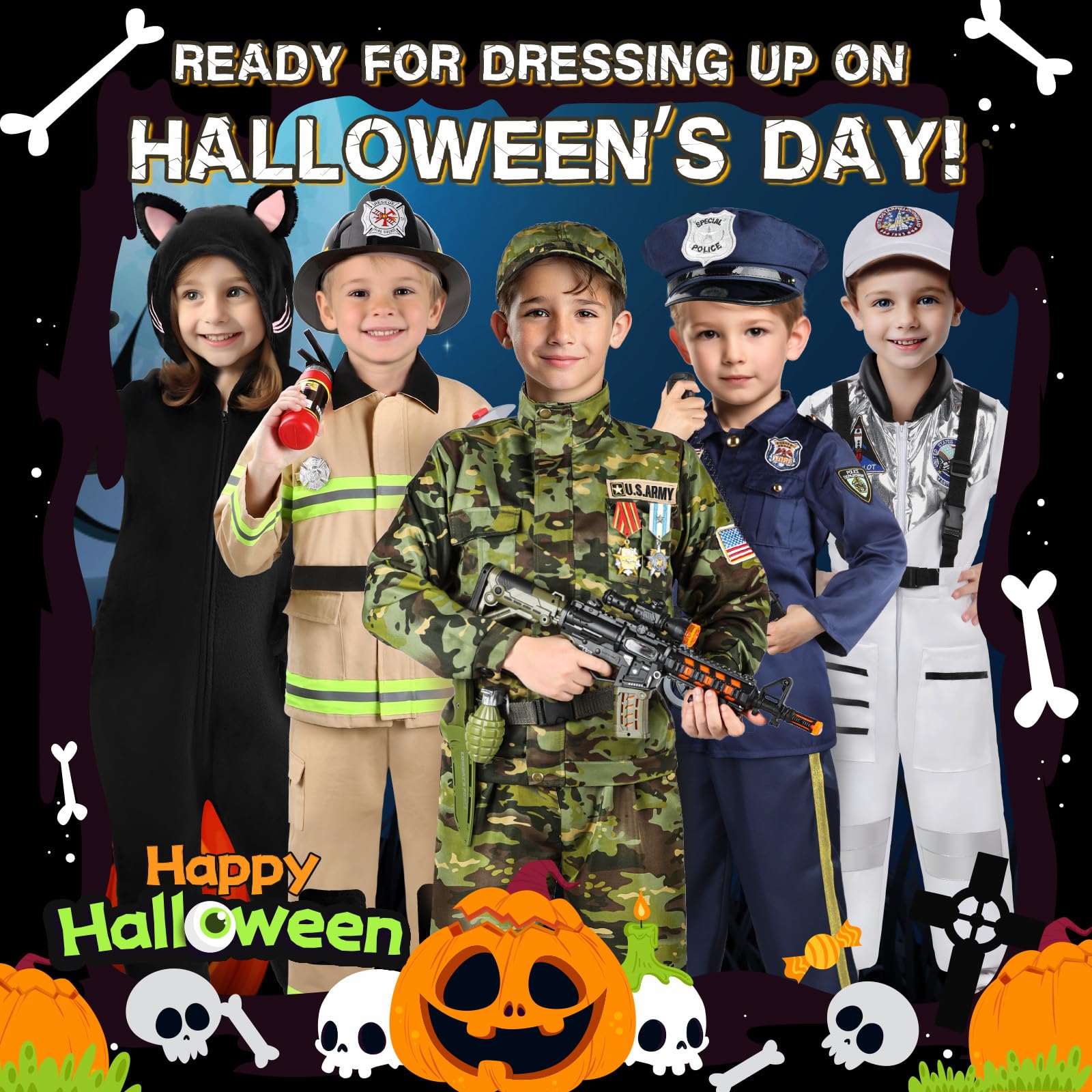 Metemot Halloween dress up idea for holidays and school events.