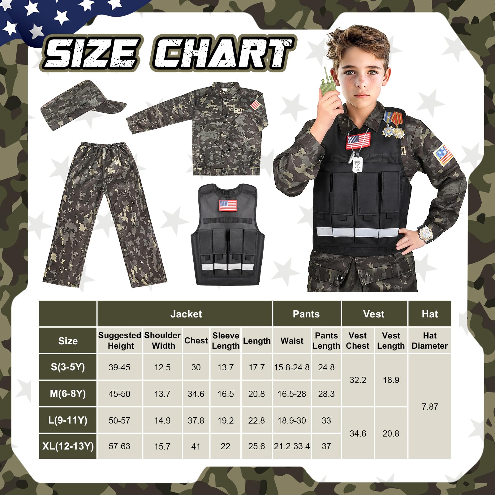 Metemot Kids Army Costume toy grenade for realistic pretend missions