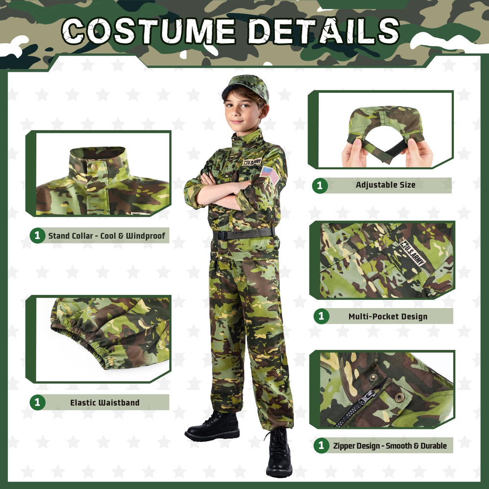 Metemot military uniform detail emphasizing stand-up collar and multi-pocket design.