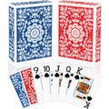 Metsyth blue large-print deck front shows bold numbers for easy reading during games.