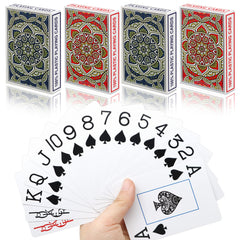 Metsyth plastic waterproof playing cards blue deck for durable family games