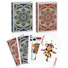 Metsyth playing cards blue back design, smooth shuffle for Go Fish and casual games.