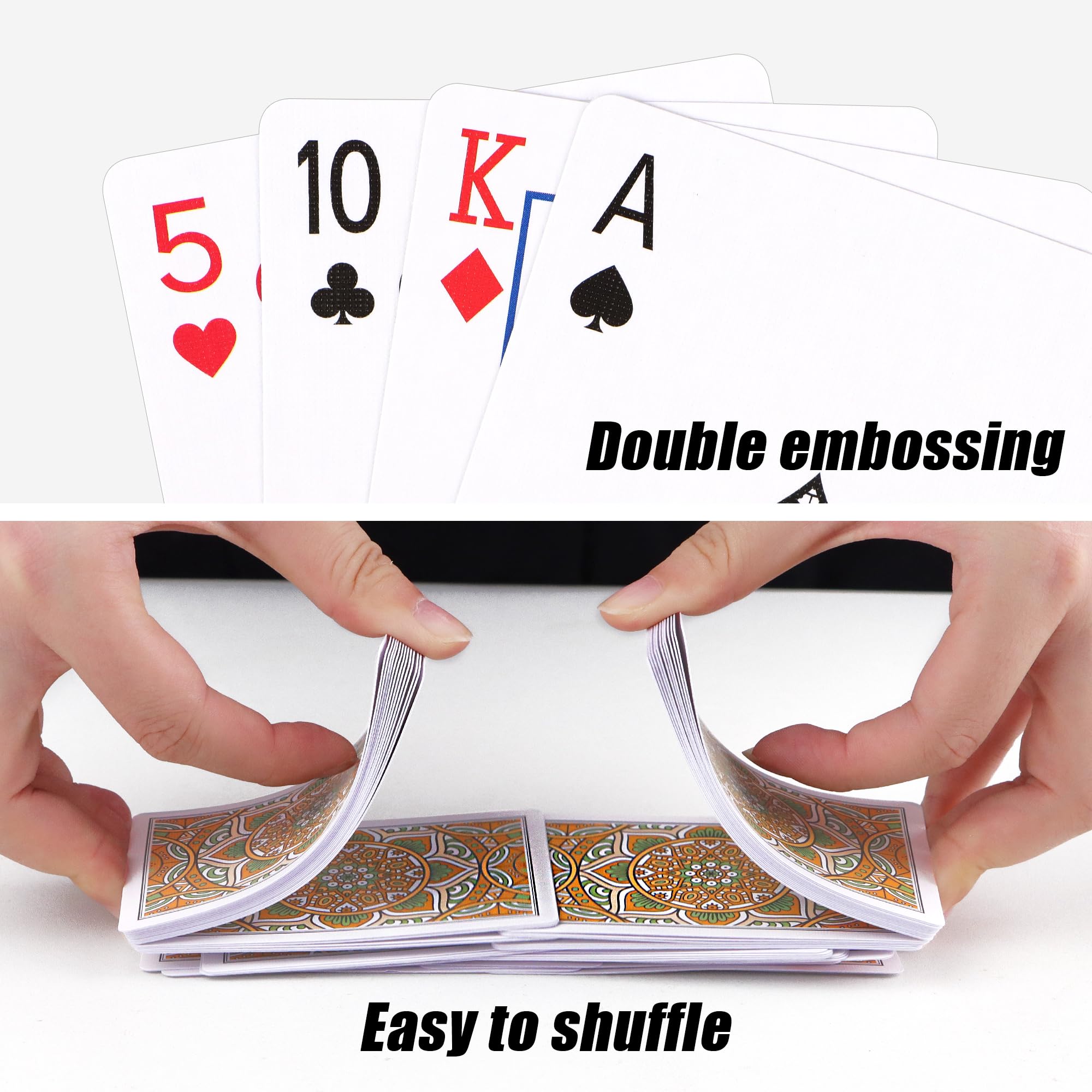 Linen finish on Metsyth cards enhances flexibility and handling.