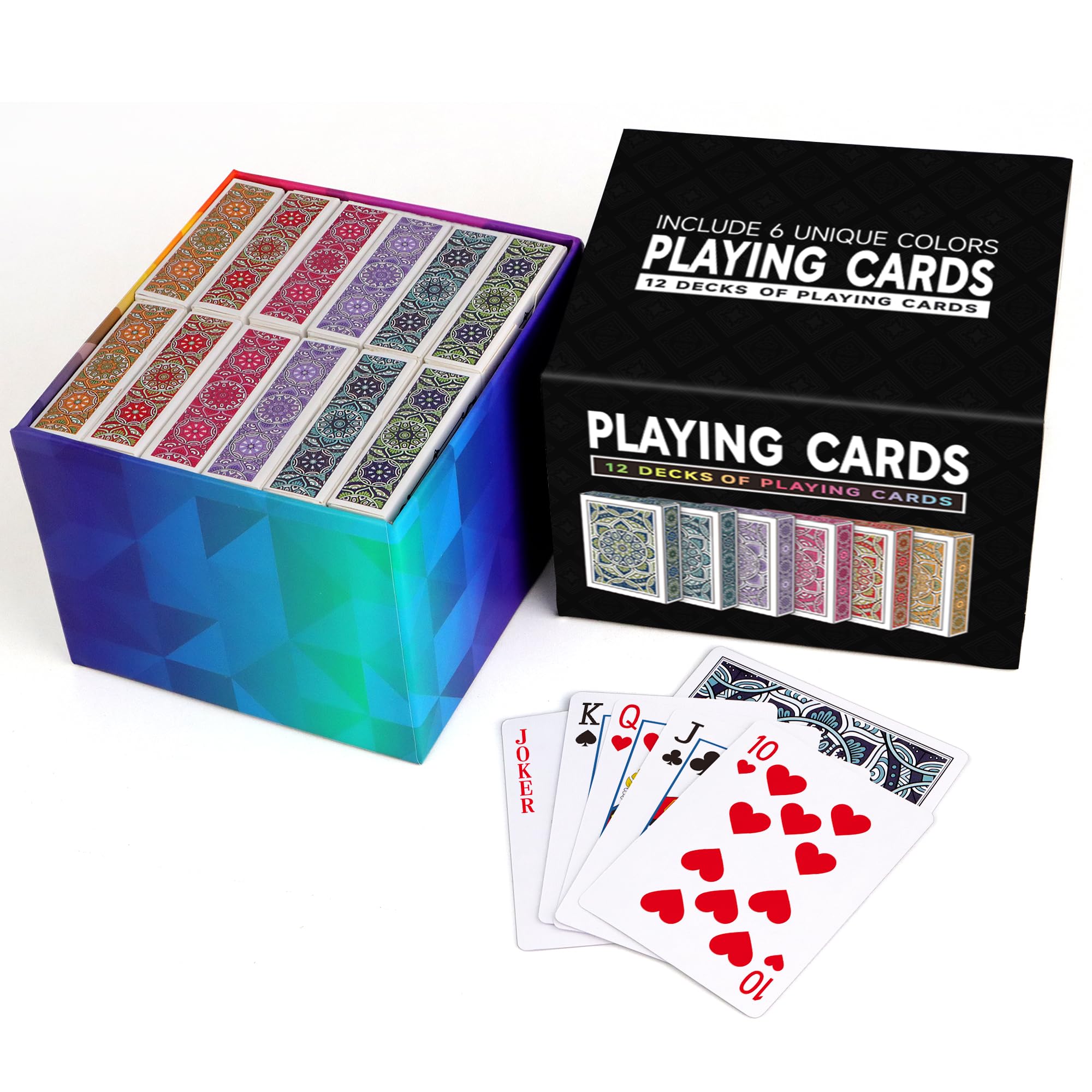 Metsyth linen-finish playing cards offer smooth shuffle and grip.