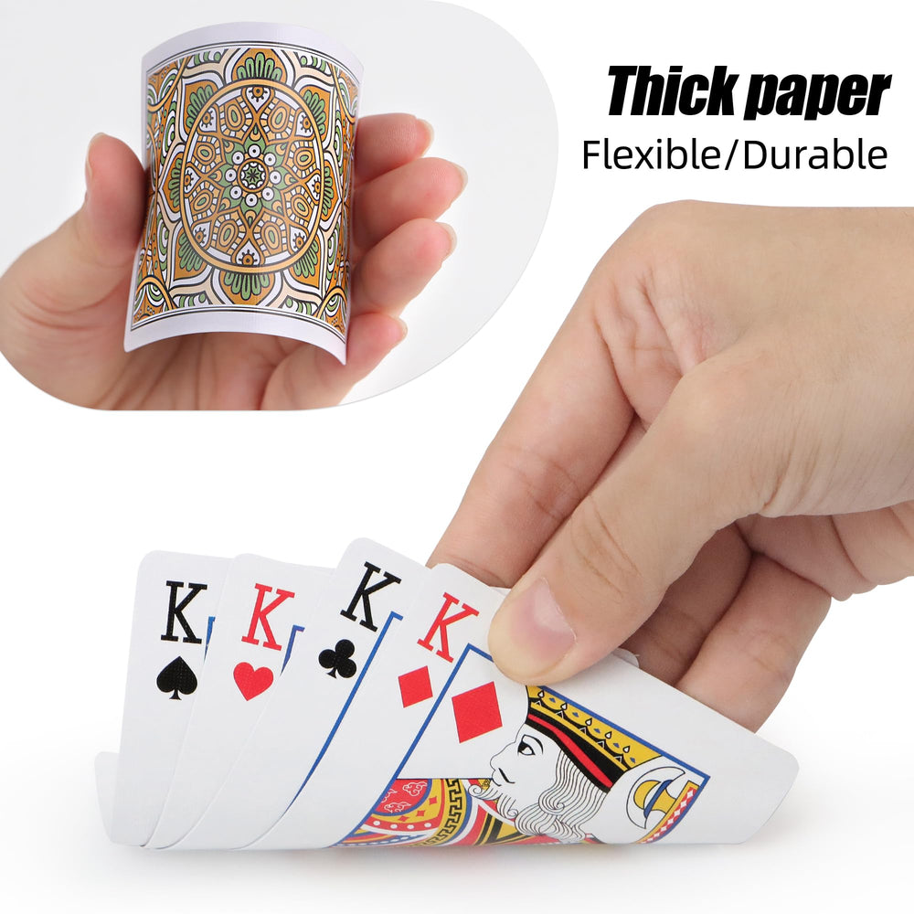 Protective coating on Metsyth cards keeps them durable over time.
