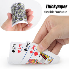 Metsyth two-deck box includes blue and red decks for versatile games.