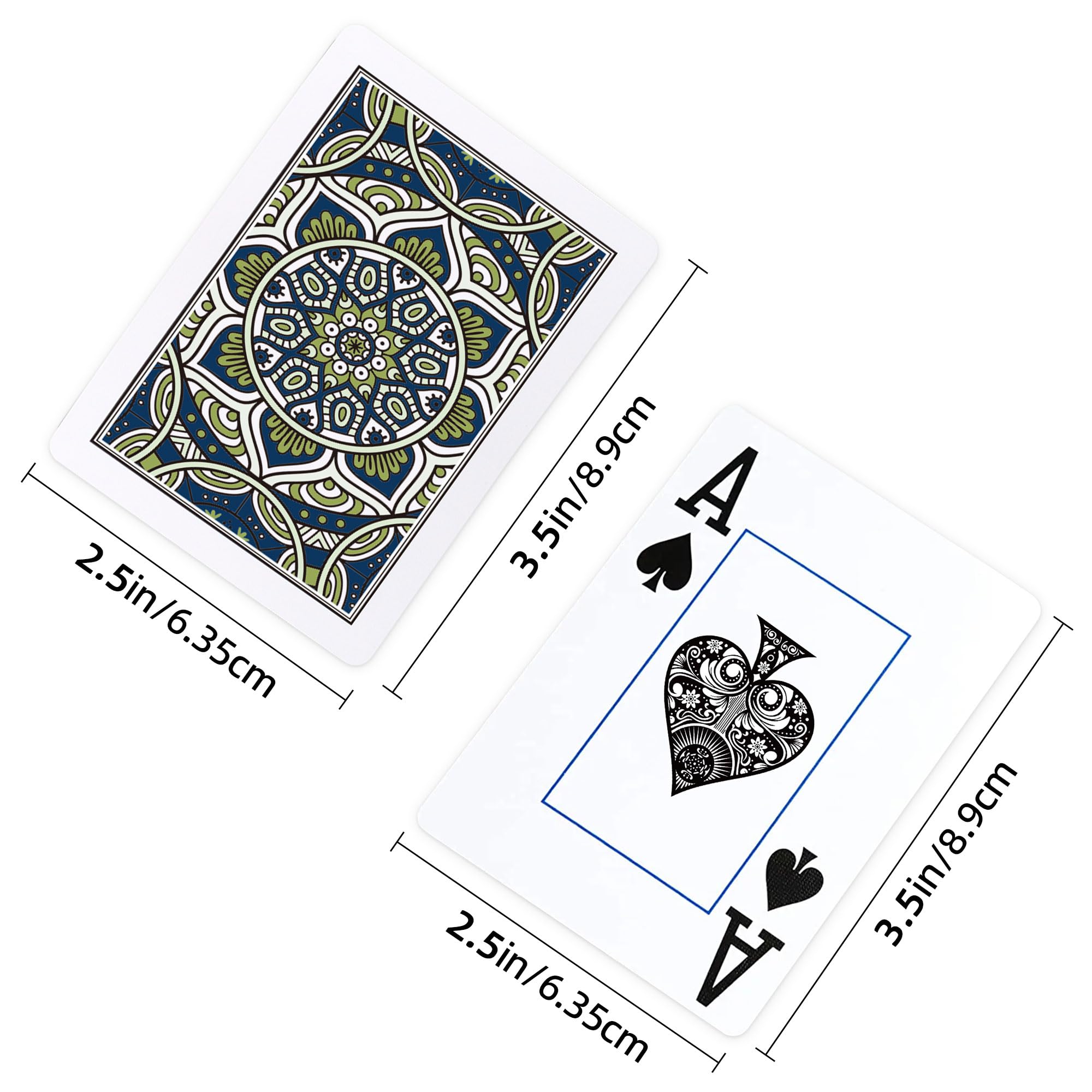 Metsyth textured PVC playing cards easy to shuffle and handle