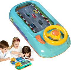 Meuytrg racing adventure toy steering wheel for interactive driving play