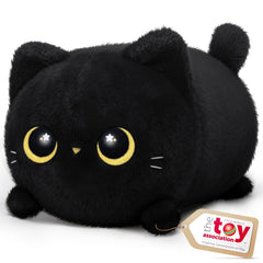 Mewaii Black Cat Plush body showcases soft fabric for cuddling.
