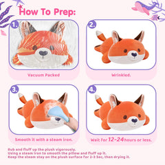 Mewaii Fox Plush Pillow gift idea for kids and loved ones