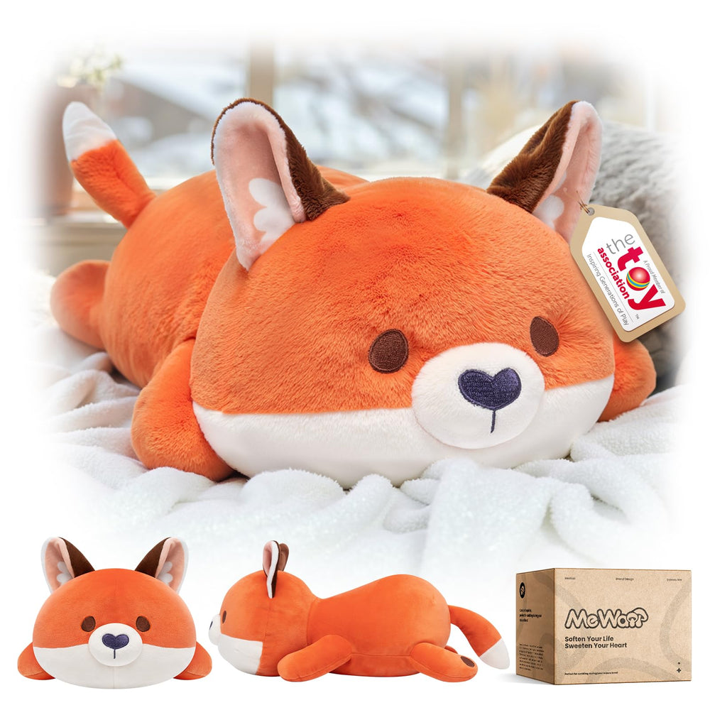 Mewaii Fox Plush Pillow soft fabric ready for cozy cuddles in kids' room