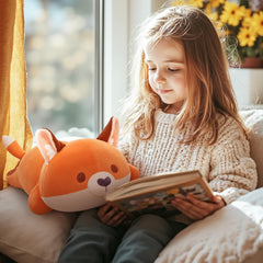 Mewaii Fox Plush Pillow machine washable for easy care
