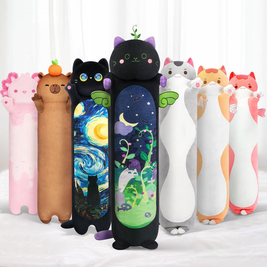 Mewaii Long Cat Plush 50cm for cozy hugging and seating support