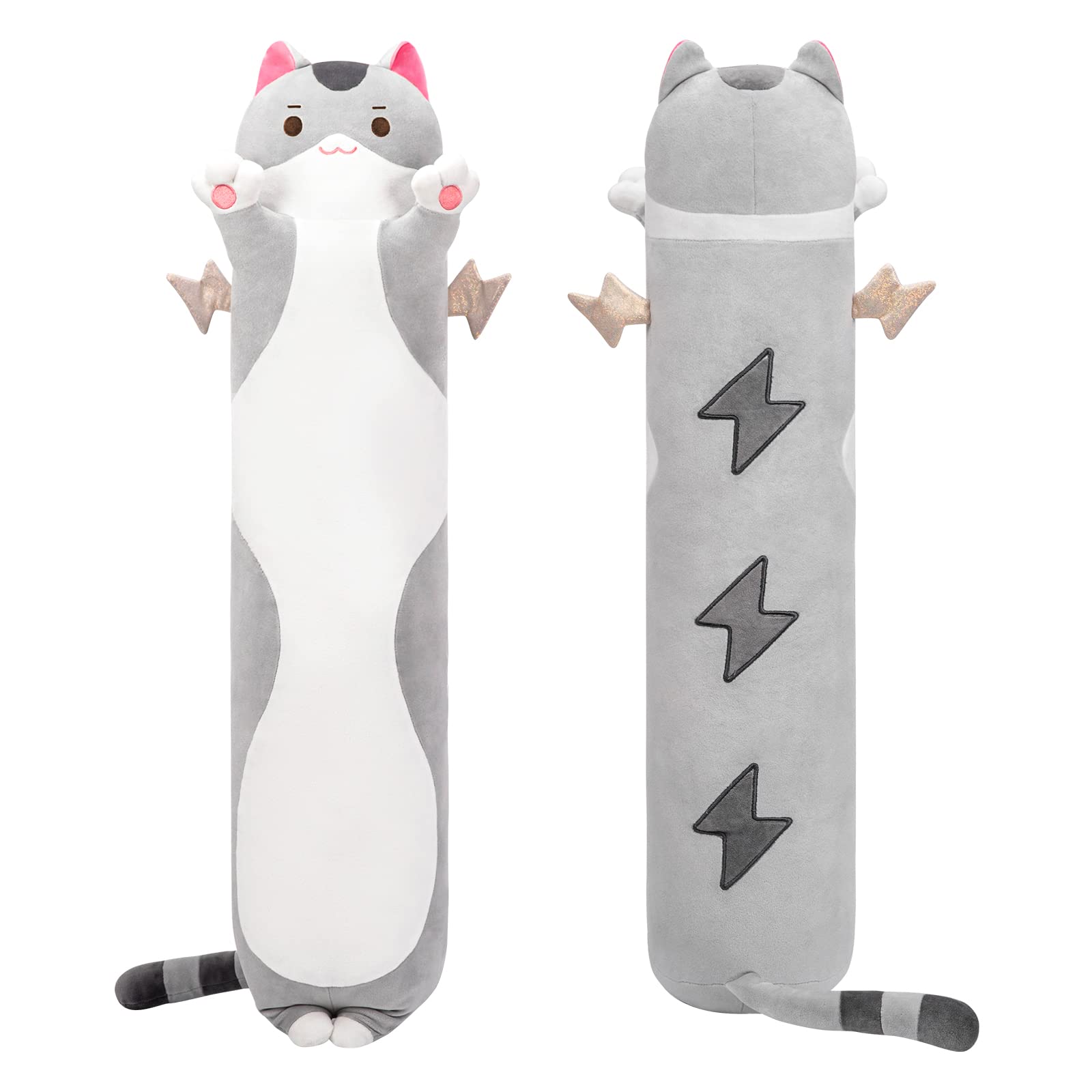 Mewaii long cat plush serves as a bedtime companion
