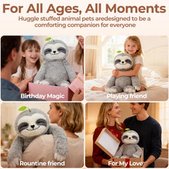 Mewaii weighted sloth plush packaged as a thoughtful gift.