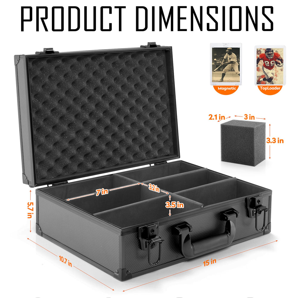 MewVeer Top Loader Case interior with padded slots for safe card storage.