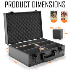 MewVeer Top Loader Case interior with padded slots for safe card storage.